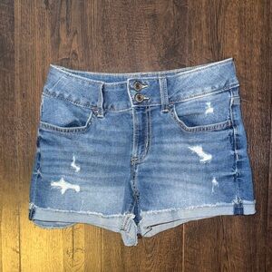 SO Distressed Blue Jean Shorts